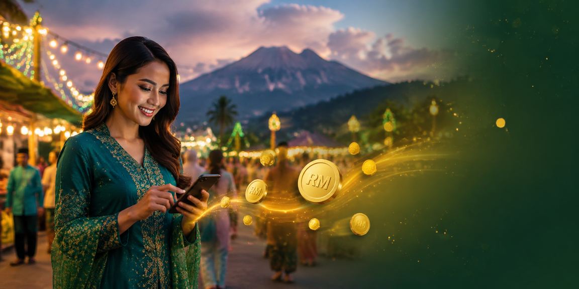 Proses deposit mudah menggunakan telefon pintar sempena Hari Raya di Sabah